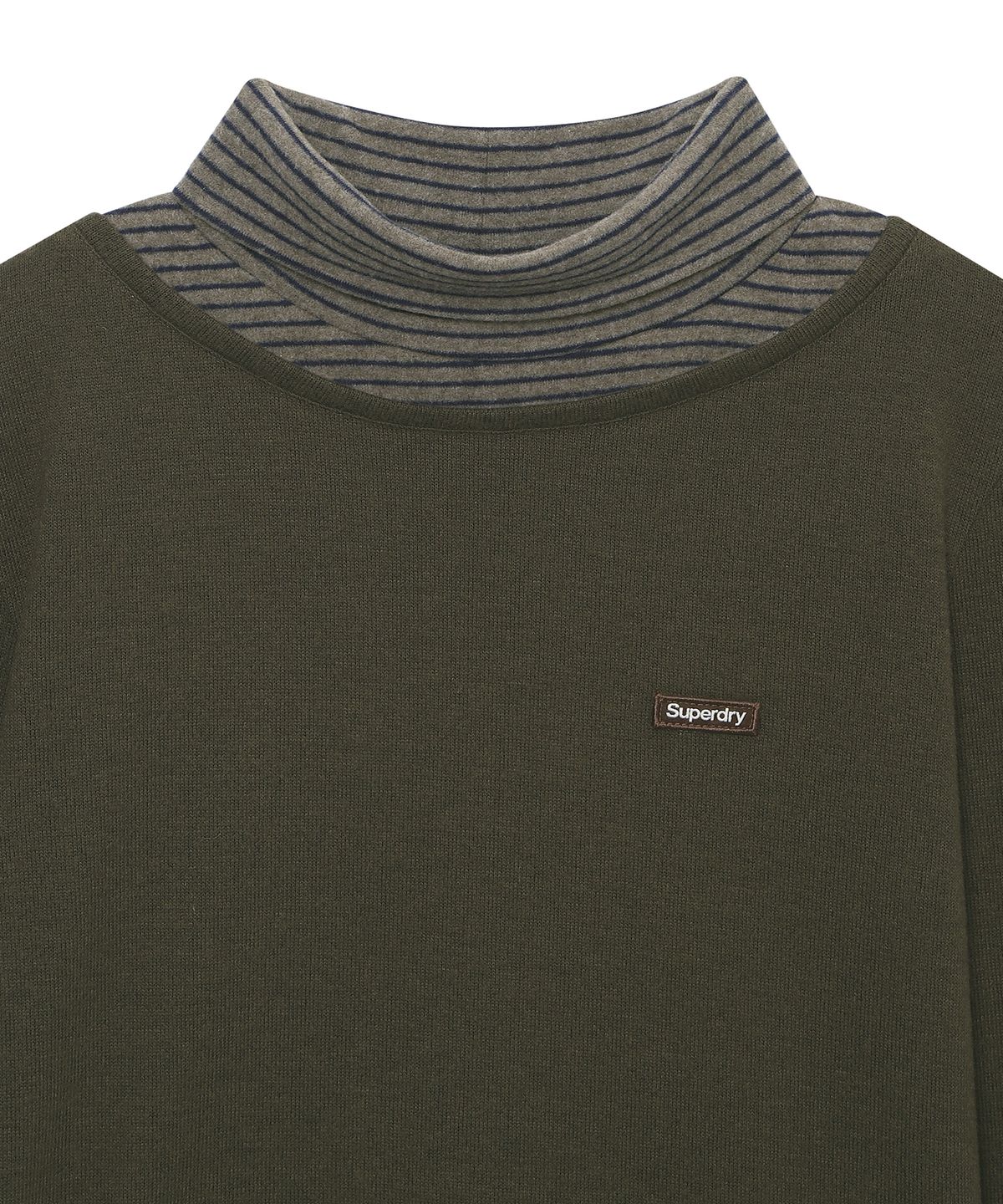 슈퍼드라이(SUPERDRY) 우먼스 터틀라인 롱슬리브 카키 SDFILDQ07KHK