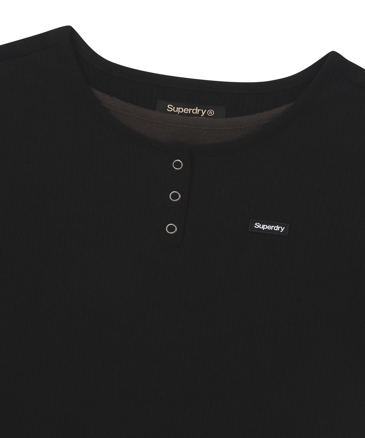 슈퍼드라이(SUPERDRY) 우먼스 헨리레이어 롱슬리브 블랙 SDFILDQ06BLK