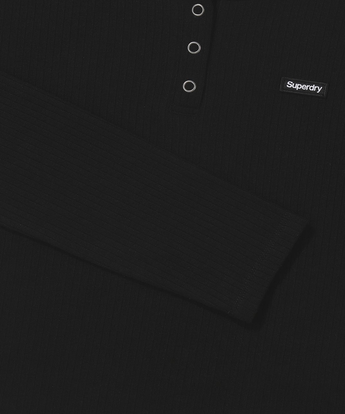 슈퍼드라이(SUPERDRY) 우먼스 헨리레이어 롱슬리브 블랙 SDFILDQ06BLK