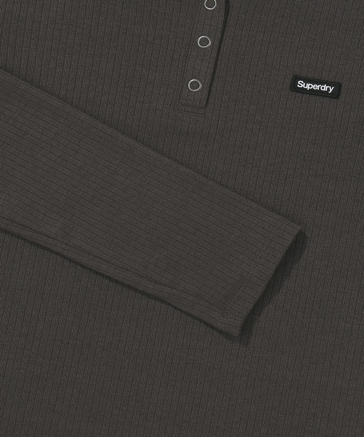 슈퍼드라이(SUPERDRY) 우먼스 헨리레이어 롱슬리브 차콜 SDFILDQ06CHL
