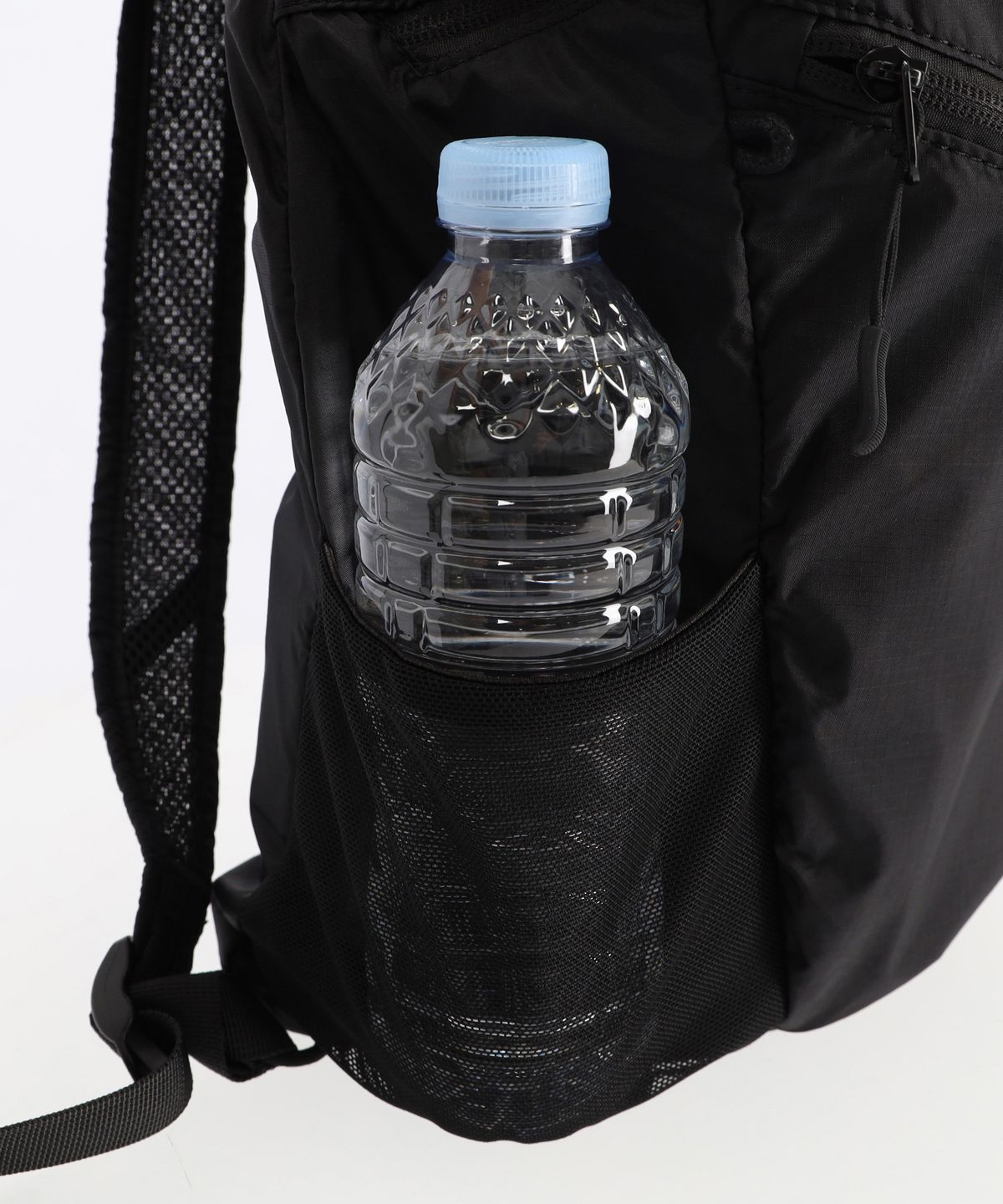 비아모노(VIAMONOH) [SET] 패더라이트 립스탑 경량 패커블 백팩 15L+이너백 (블랙)