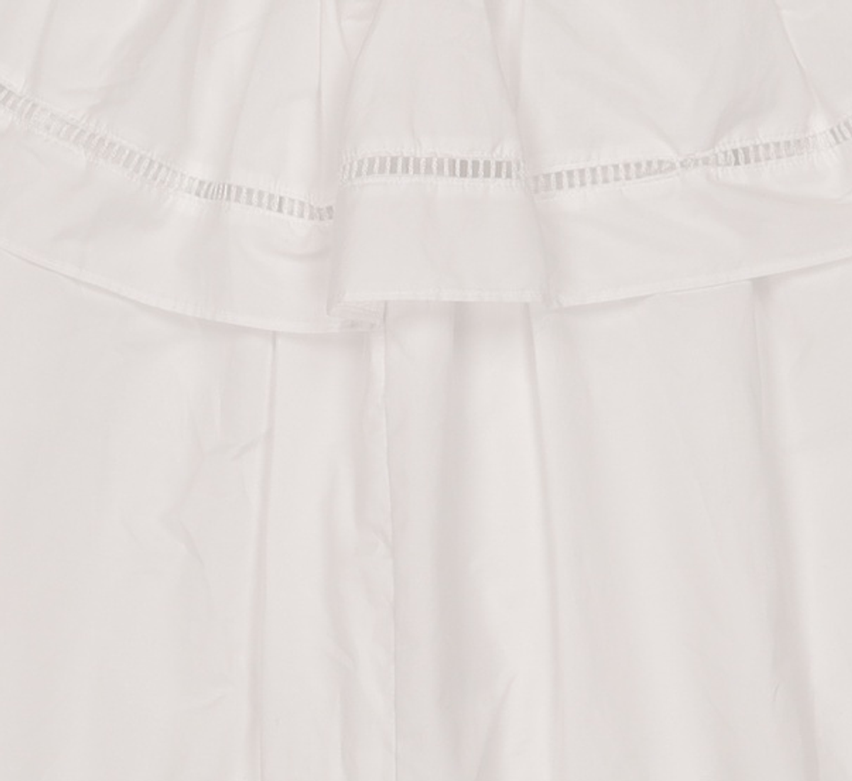시눈(SINOON) Double Flared Blouse & Skirt (White) FREE