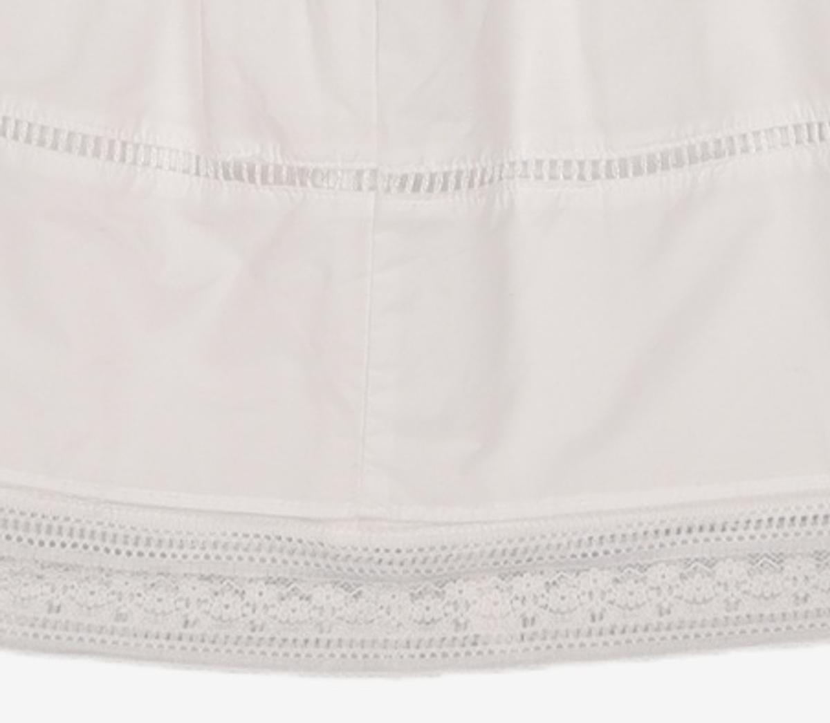 시눈(SINOON) Double Flared Blouse & Skirt (White) FREE