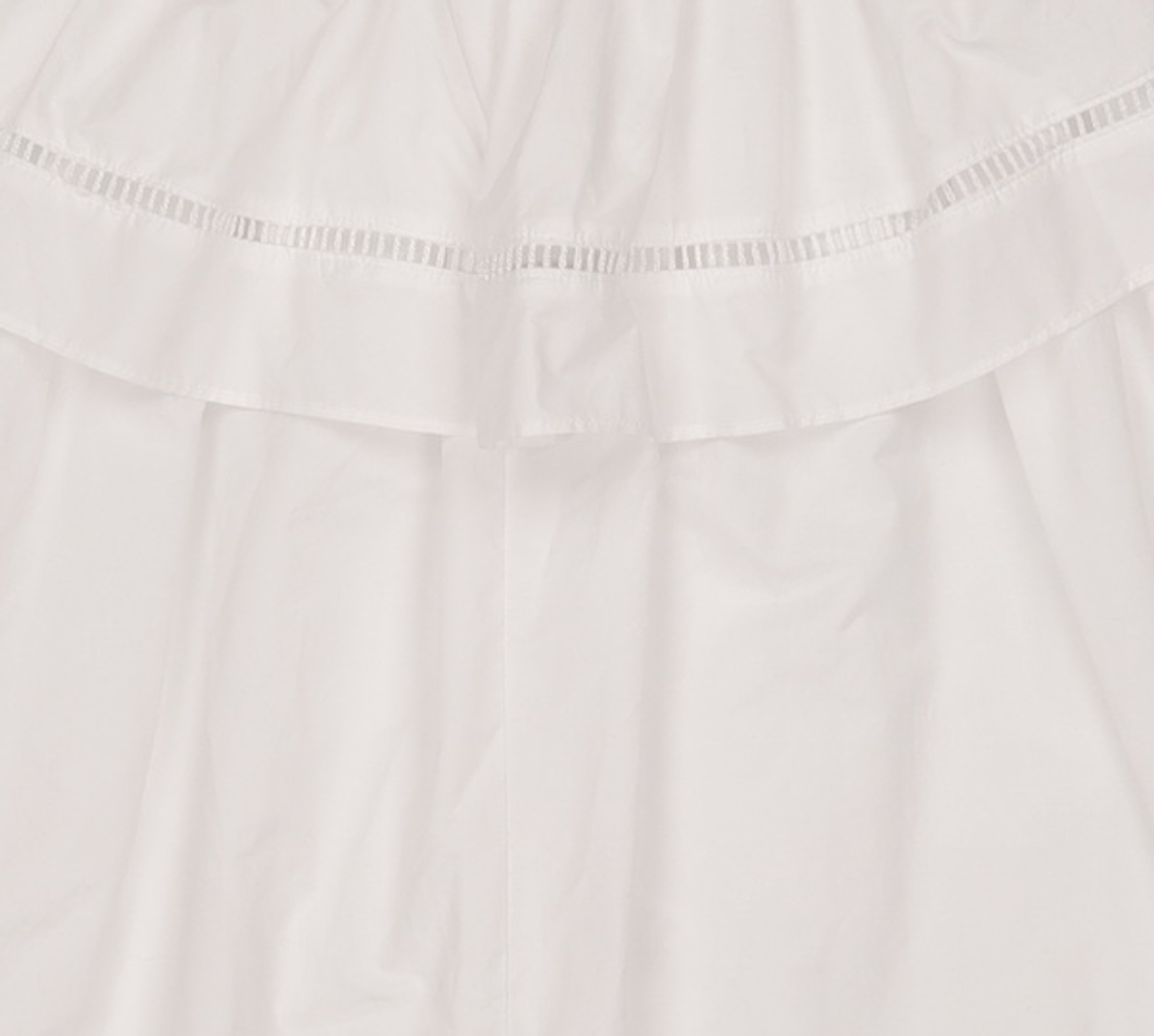 시눈(SINOON) Double Flared Blouse & Skirt (White) FREE