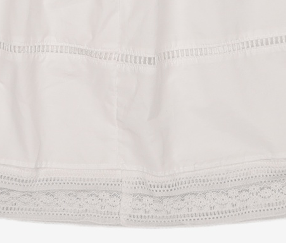 시눈(SINOON) Double Flared Blouse & Skirt (White) FREE