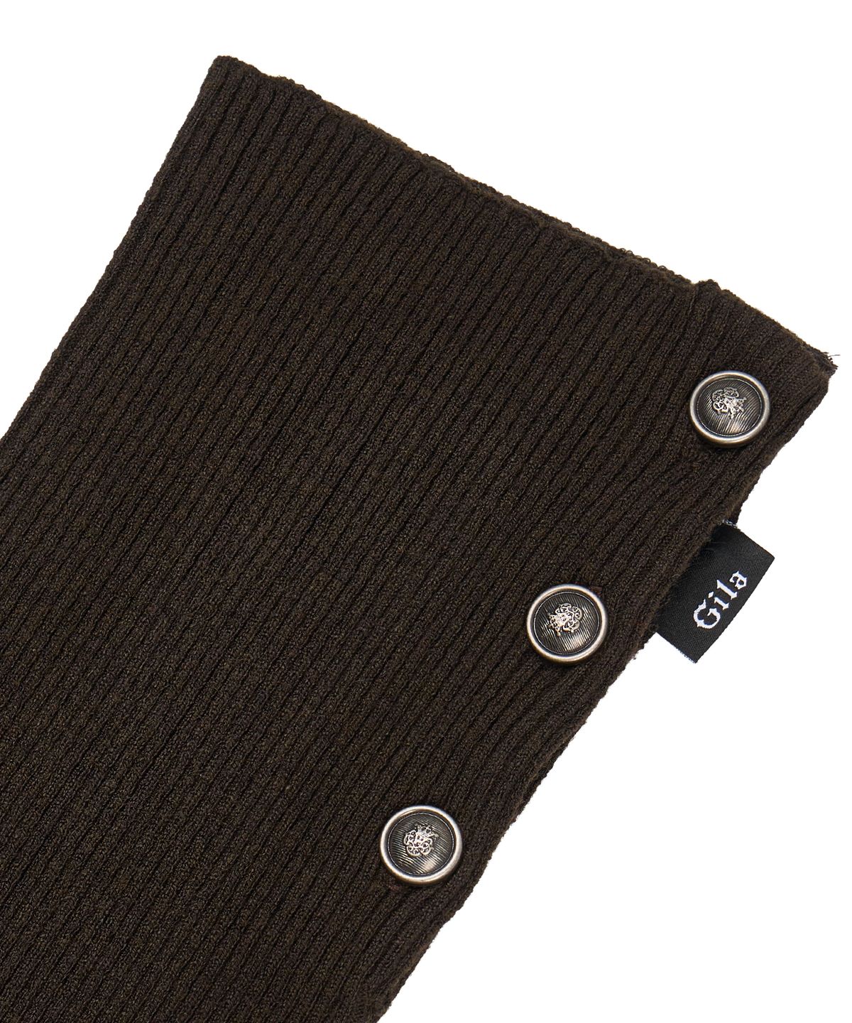 길라아카이브(GILAARCHIVE) KNEE HIGH LEG WARMER_DARK BROWN