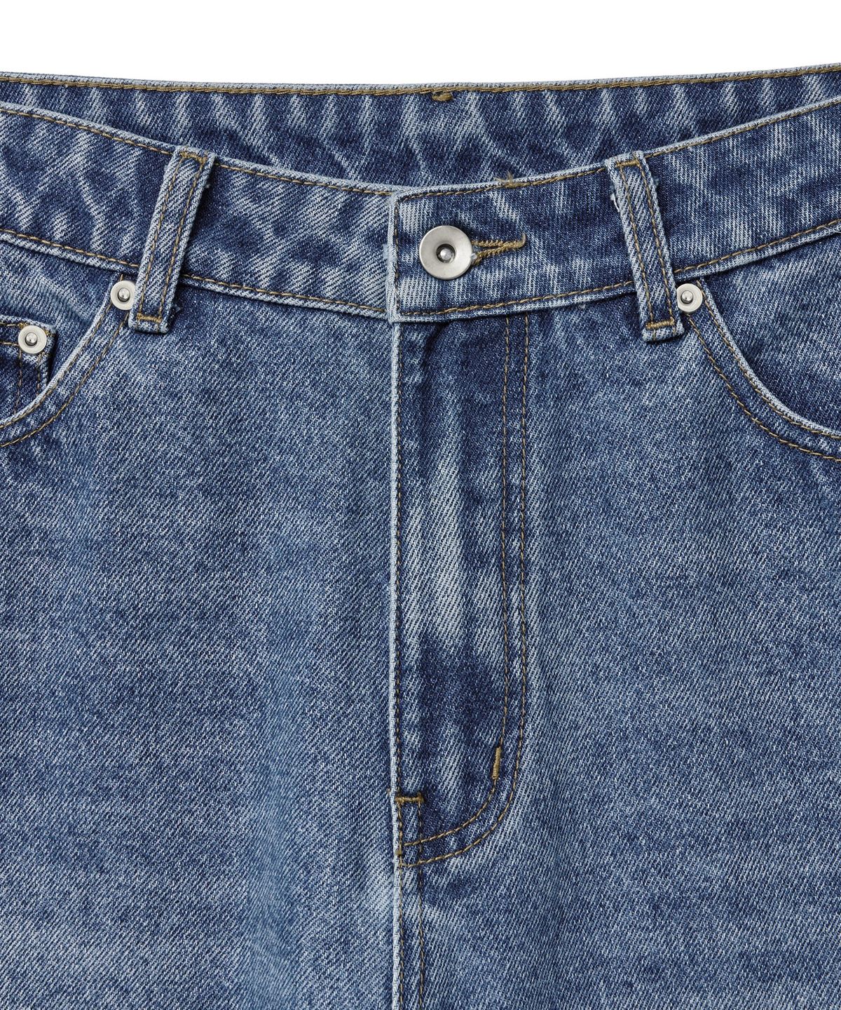 인템포무드(INTEMPOMOOD) 페인팅 워시드 레귤러 데님_블루