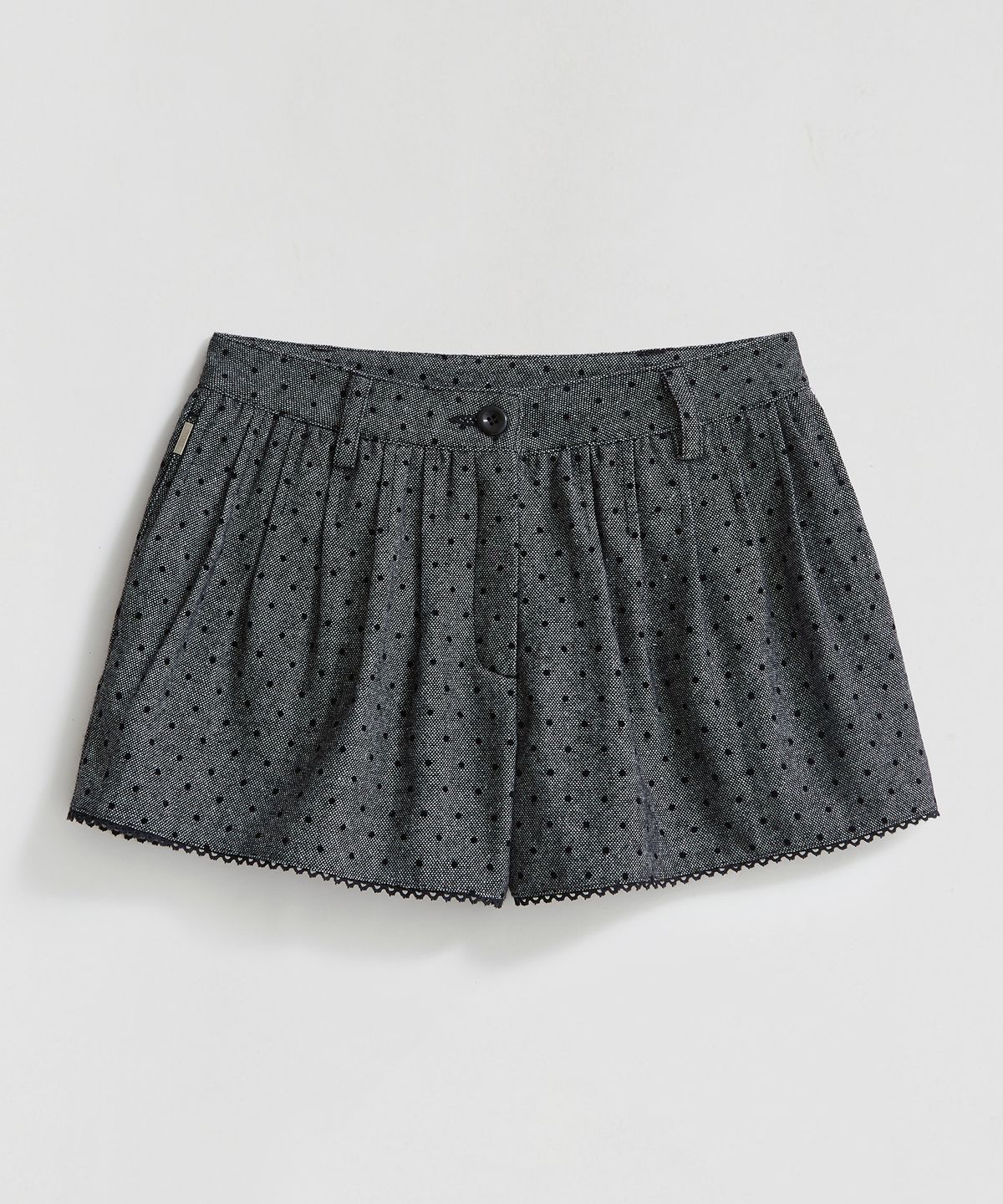 엘무드 우먼(LMOOD WOMEN) DION Corduroy Shorts Dot Grey