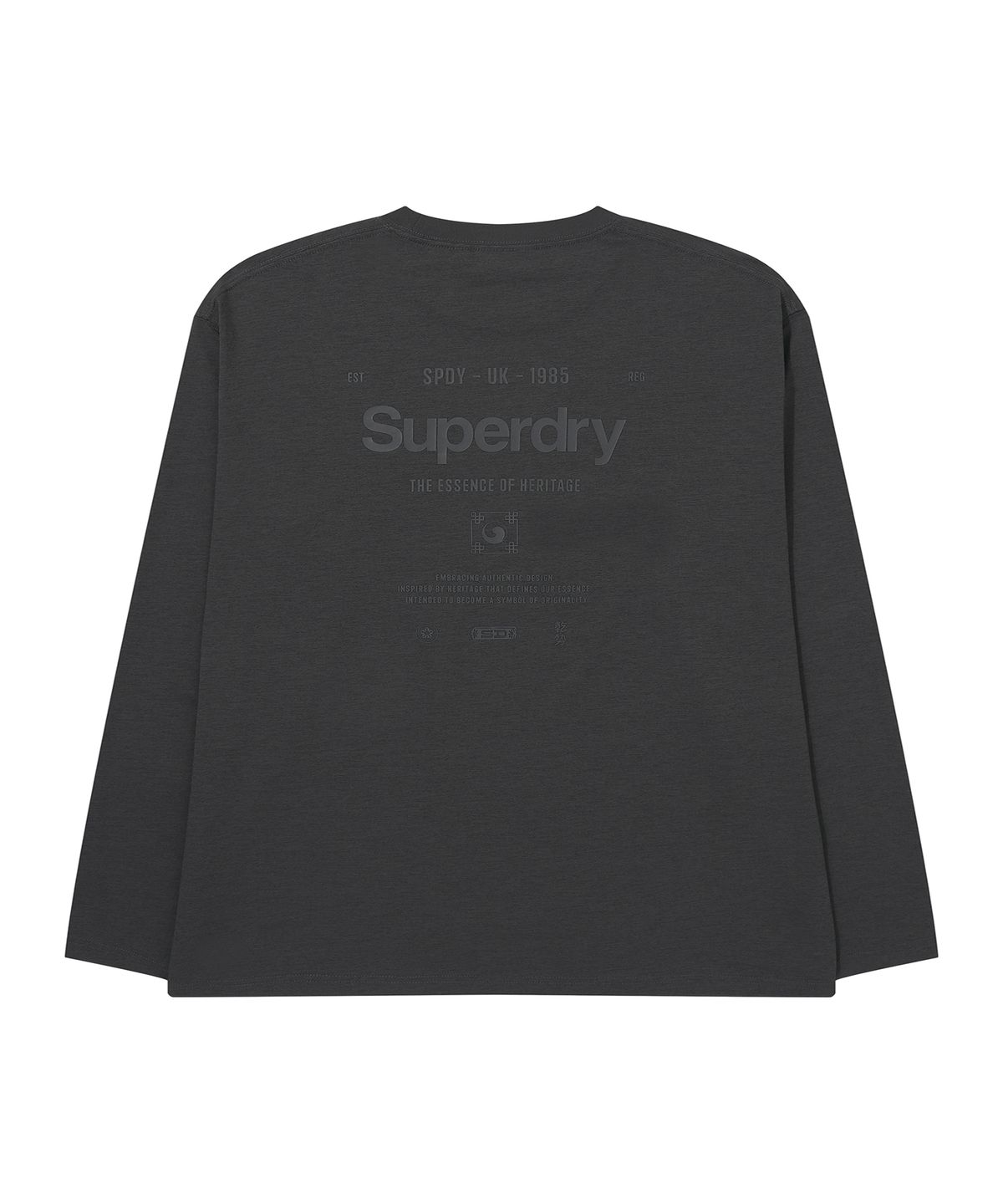 슈퍼드라이(SUPERDRY) 리커버 코어 롱티  차콜 SDUILDQ02CHL