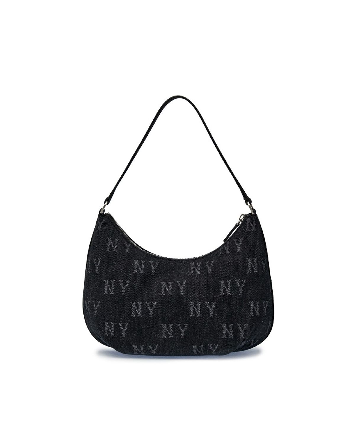 엠엘비(MLB) 힙 모노그램 JQD 데님 호보백 NY (Black)