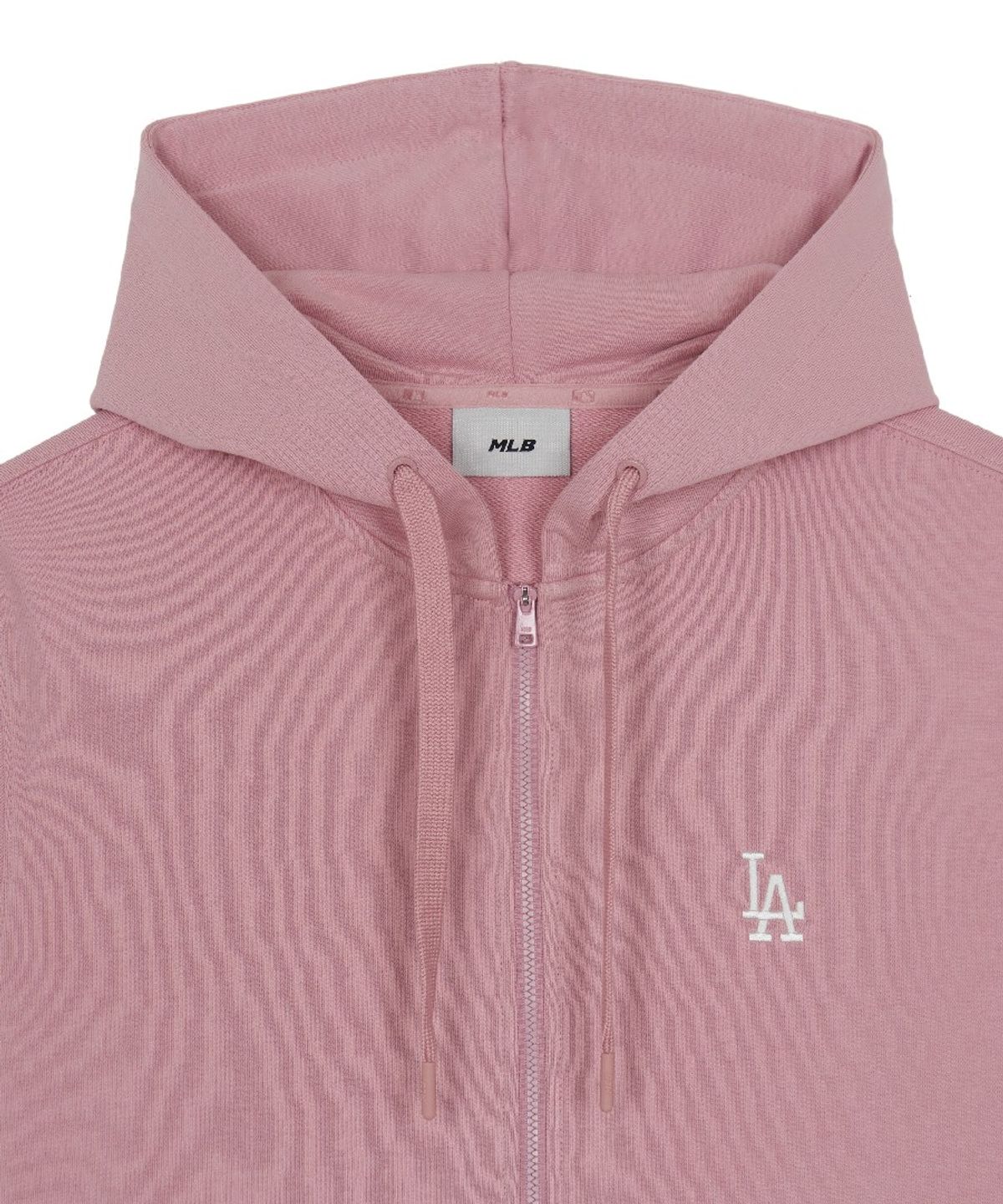 엠엘비(MLB) 베이직 스몰로고 후드집업 LA (Mg.Pink)