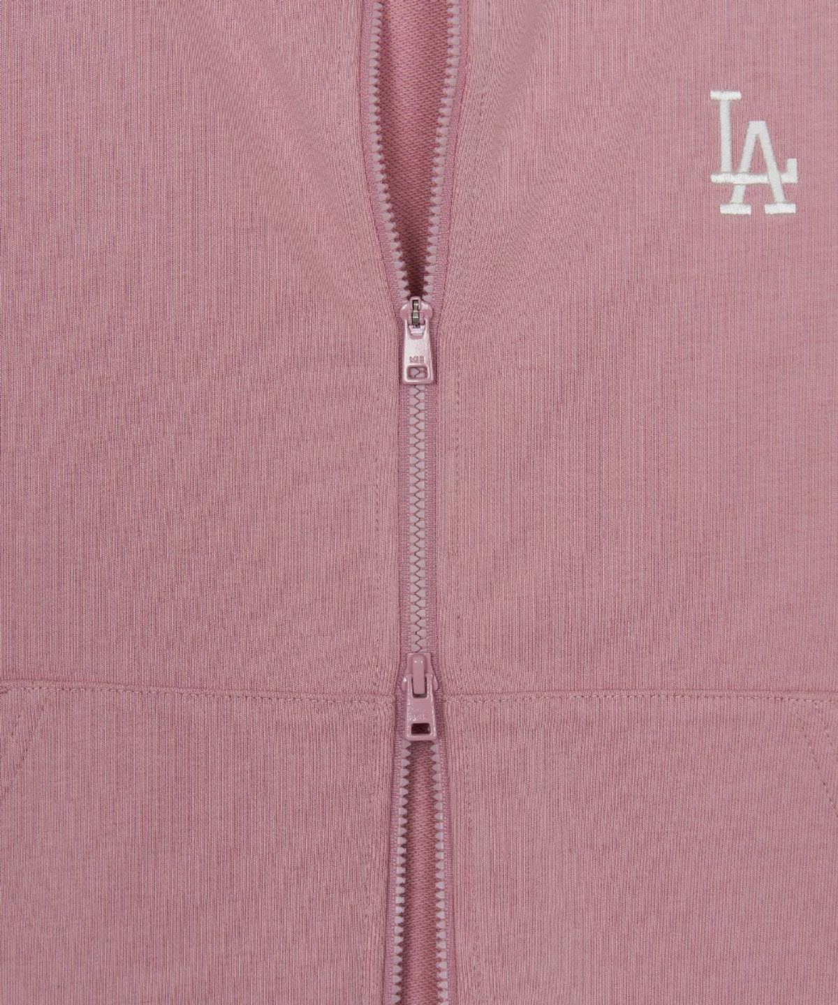 엠엘비(MLB) 베이직 스몰로고 후드집업 LA (Mg.Pink)