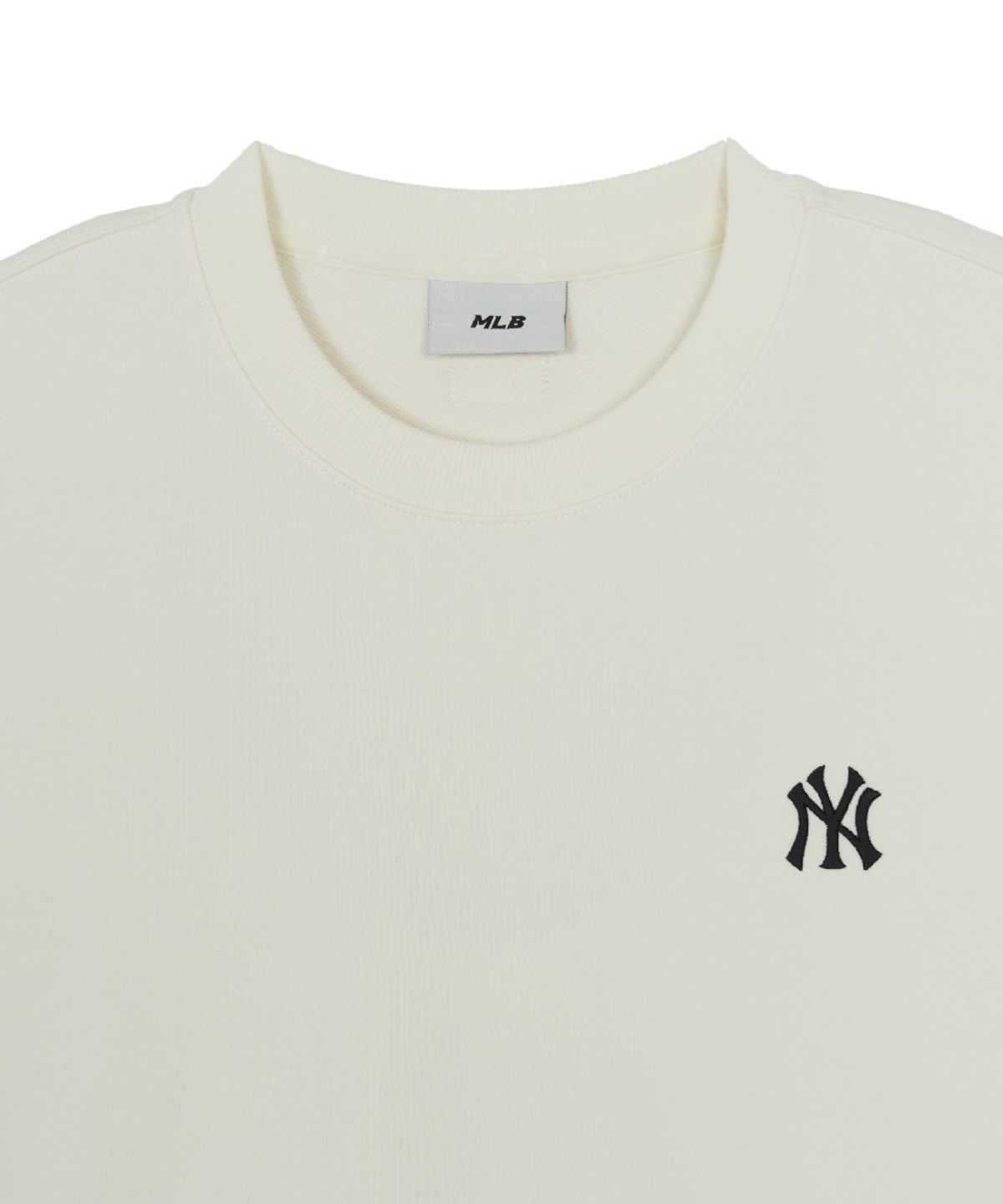 엠엘비(MLB) 베이직 스몰로고 맨투맨 NY (Cream)