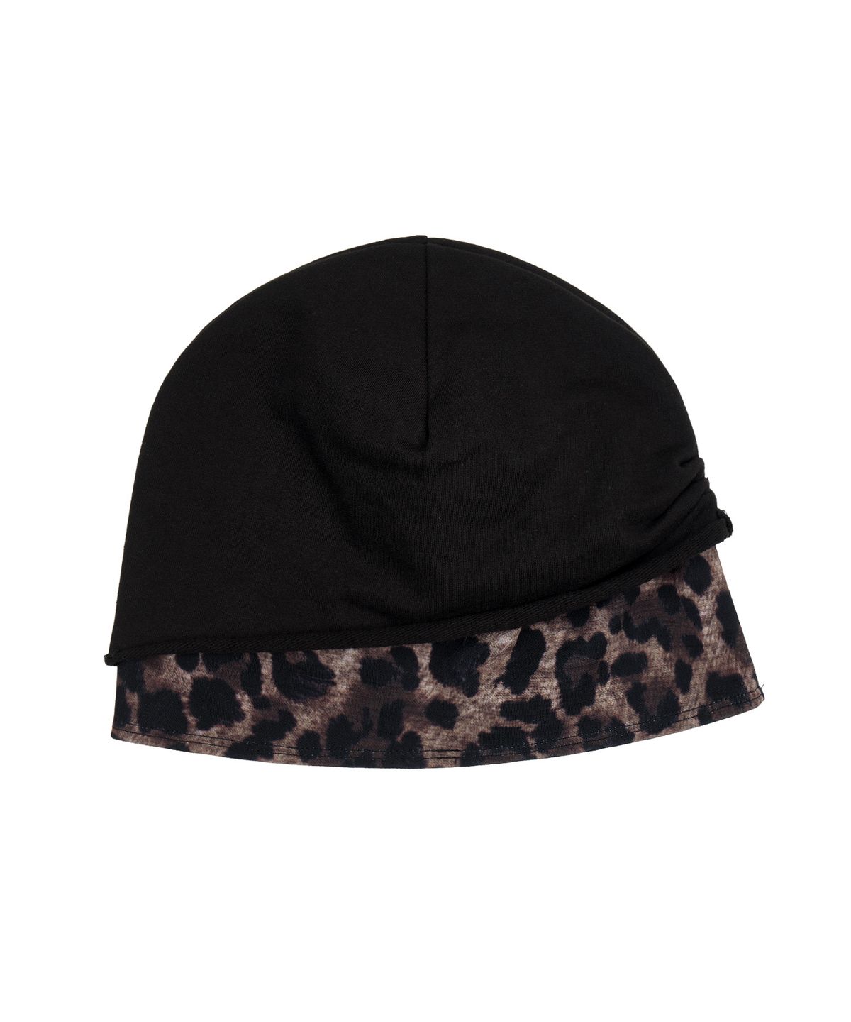 길라아카이브(GILAARCHIVE) LAYERED LEOPARD BEANIE_BLACK
