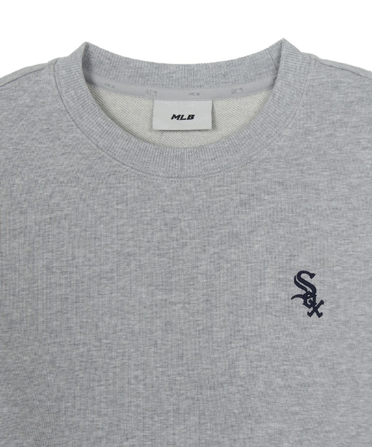 엠엘비(MLB) 베이직 스몰로고 맨투맨 CHW (Melange Grey)