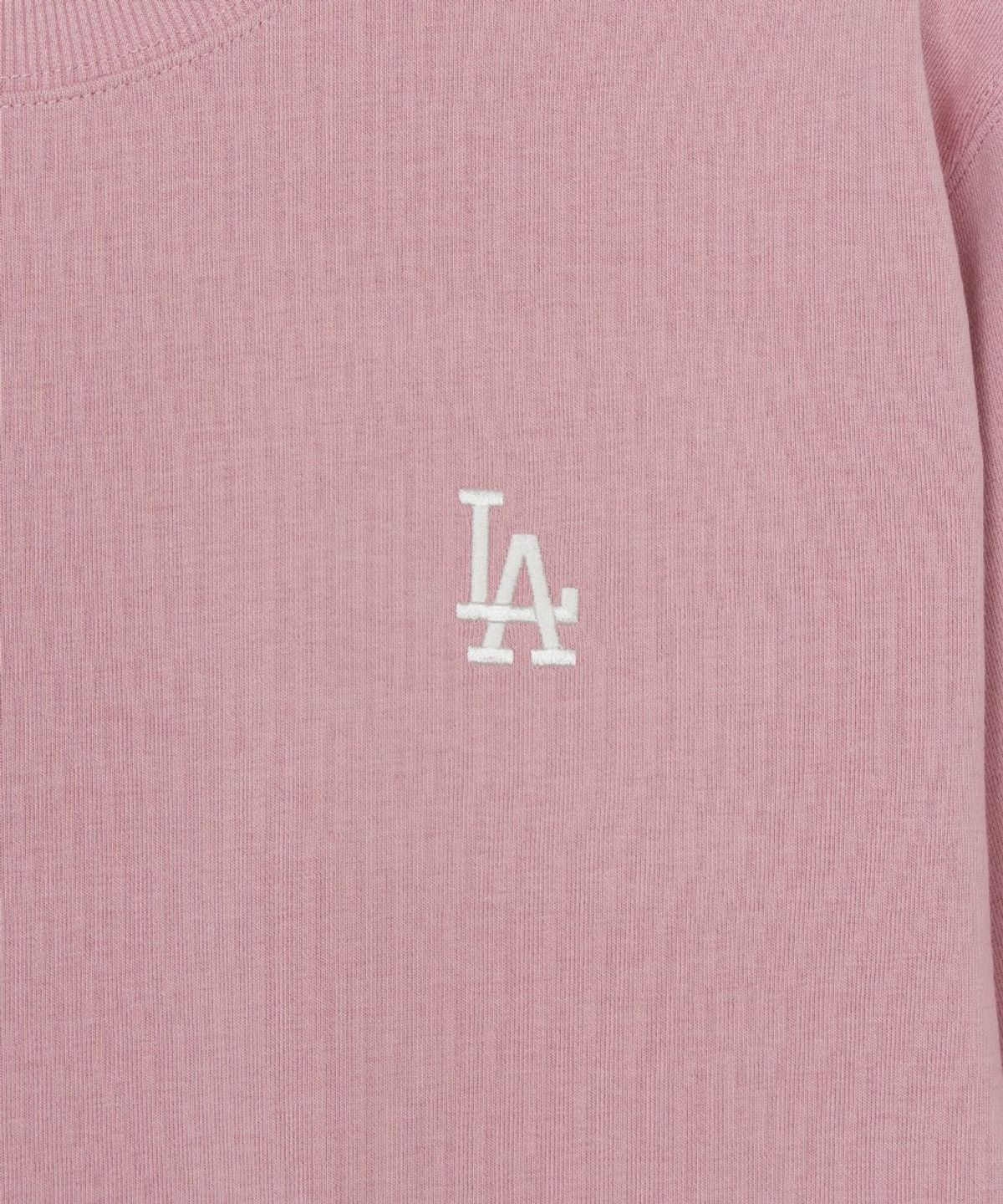 엠엘비(MLB) 베이직 스몰로고 맨투맨 LA (Mg.Pink)