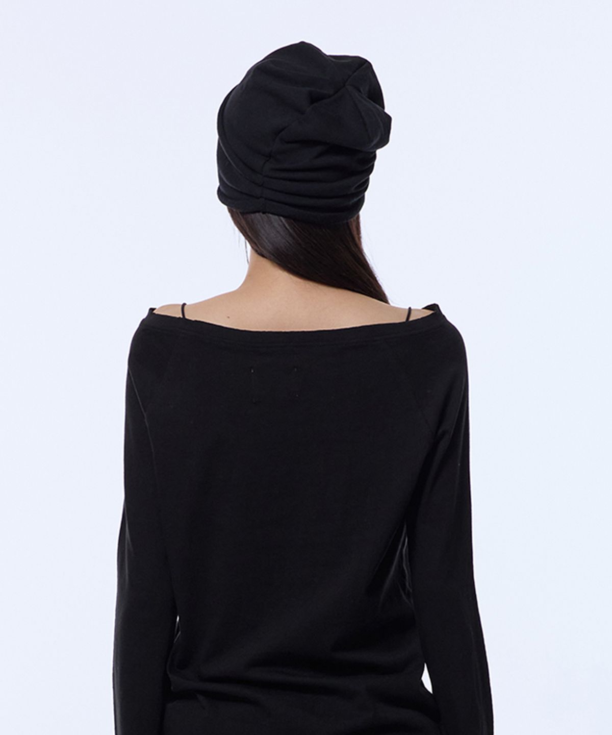 길라아카이브(GILAARCHIVE) CROSS PATCH LETTERING LOGO BEANIE_BLACK