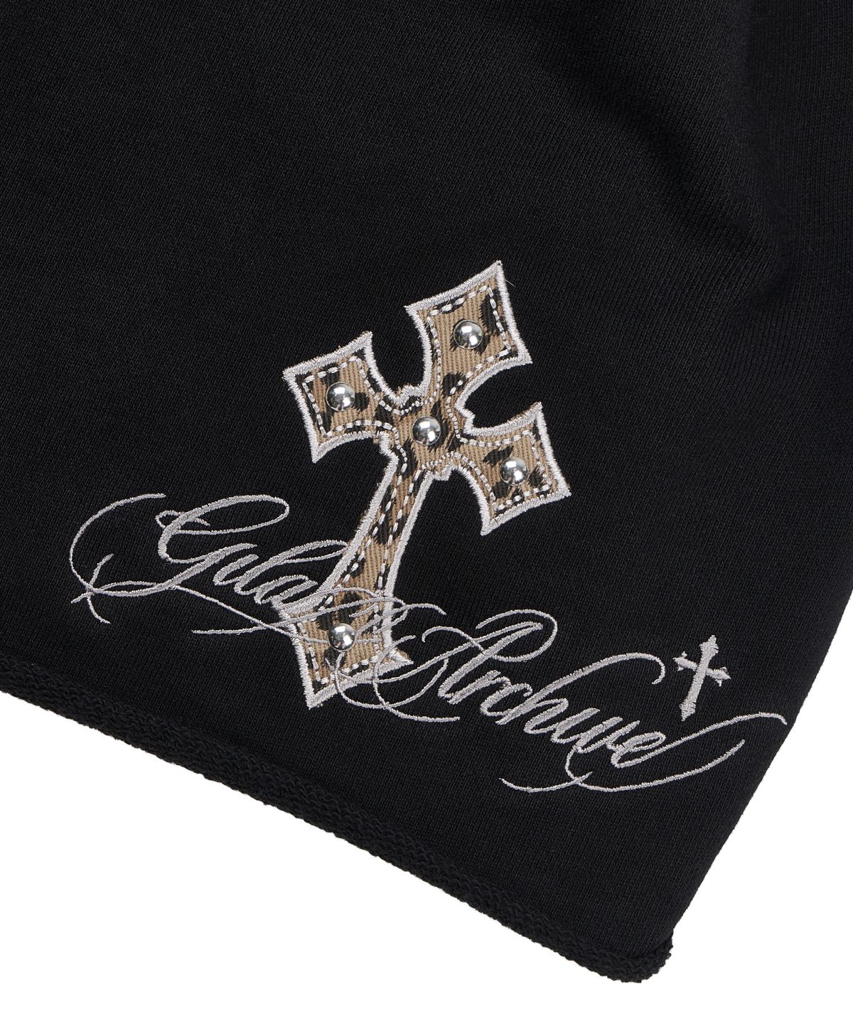 길라아카이브(GILAARCHIVE) CROSS PATCH LETTERING LOGO BEANIE_BLACK