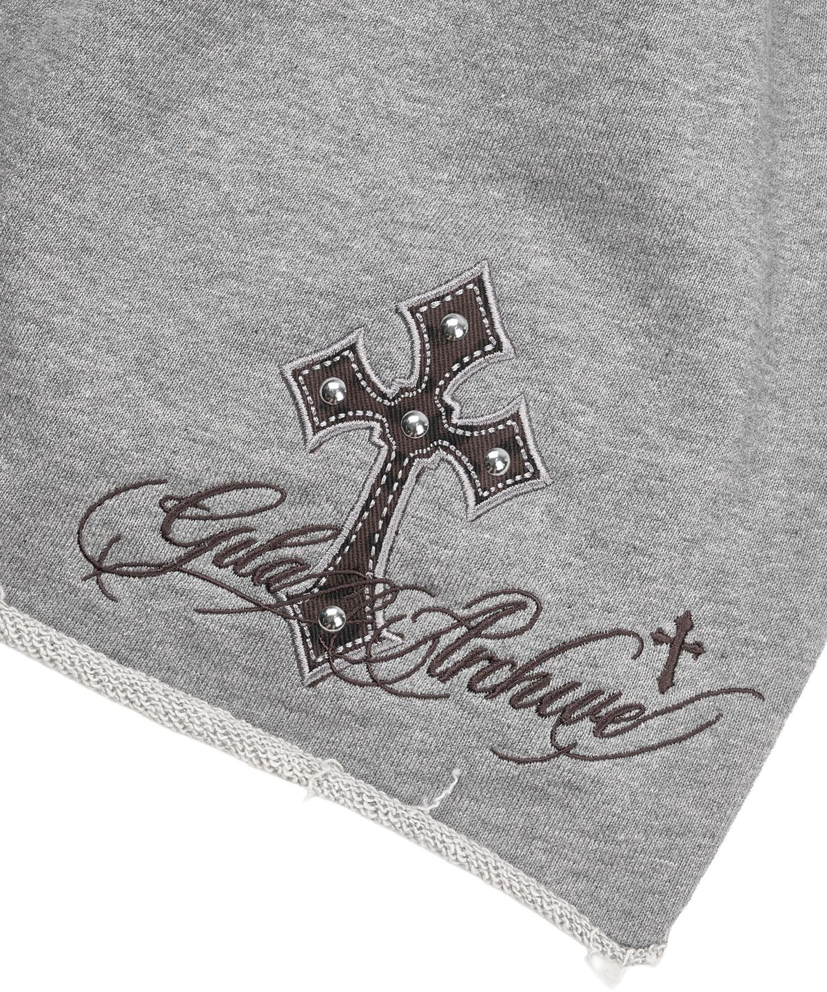 길라아카이브(GILAARCHIVE) CROSS PATCH LETTERING LOGO BEANIE_GREY