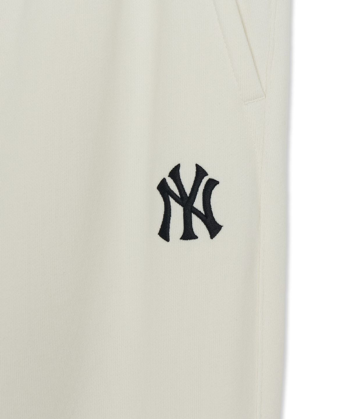 엠엘비(MLB) 베이직 스몰로고 와이드 팬츠 NY (Cream)
