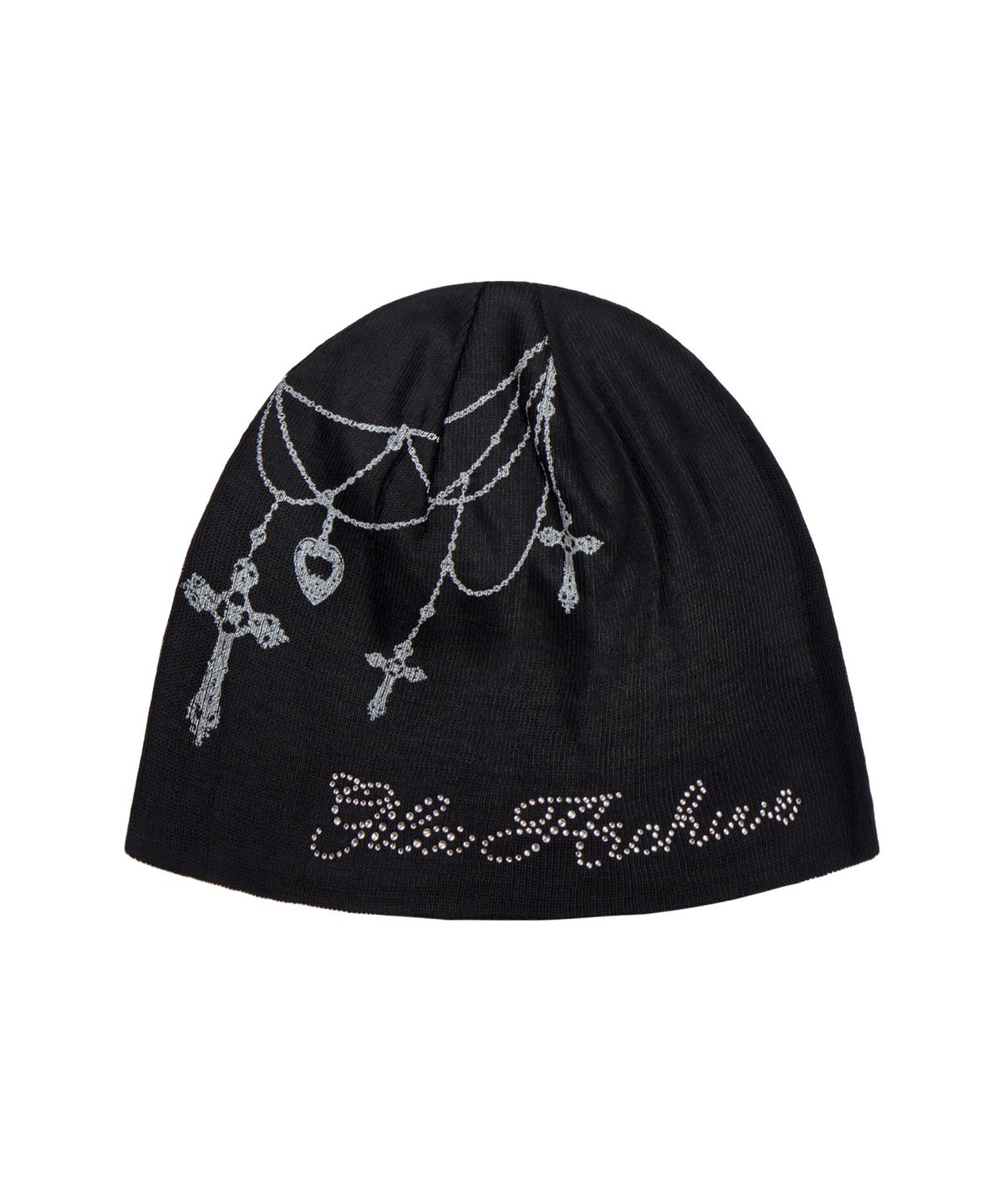 길라아카이브(GILAARCHIVE) NECKLACE SMALL LOGO BEANIE_BLACK