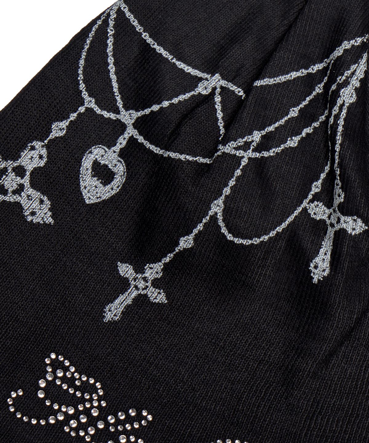 길라아카이브(GILAARCHIVE) NECKLACE SMALL LOGO BEANIE_BLACK