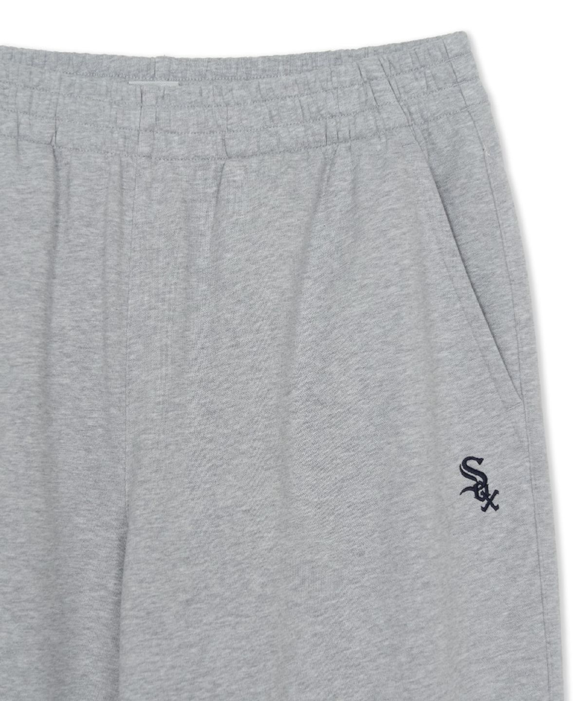 엠엘비(MLB) 베이직 스몰로고 와이드 팬츠 CHW (Melange Grey)