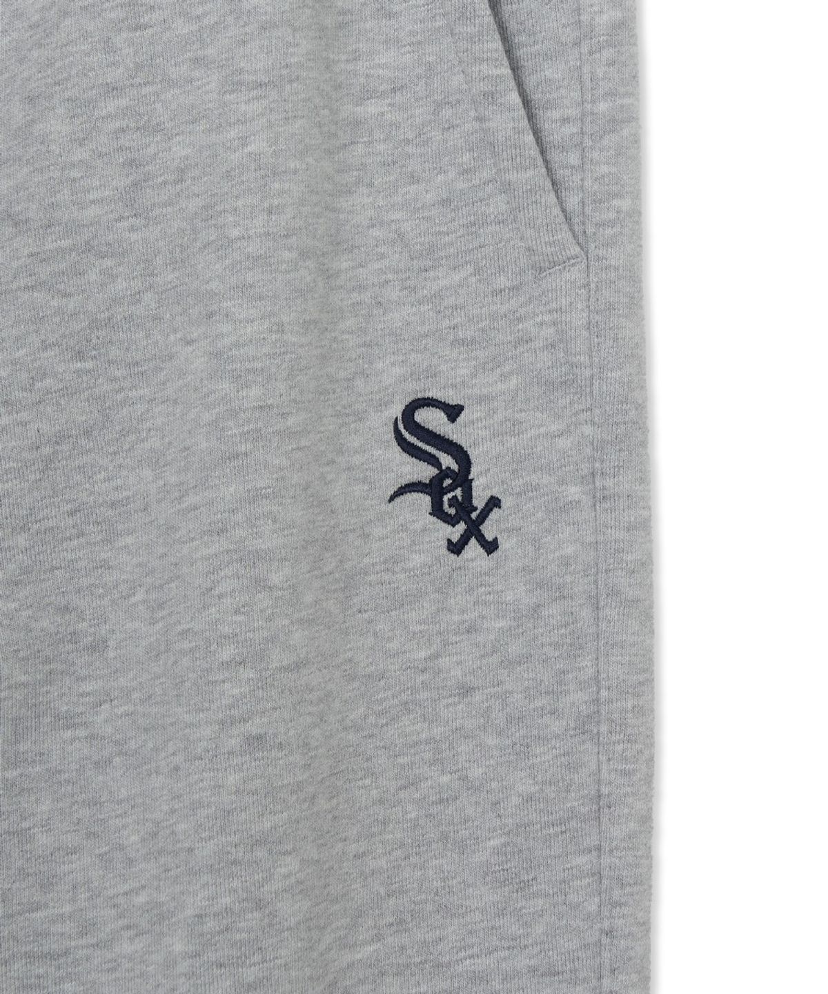 엠엘비(MLB) 베이직 스몰로고 와이드 팬츠 CHW (Melange Grey)