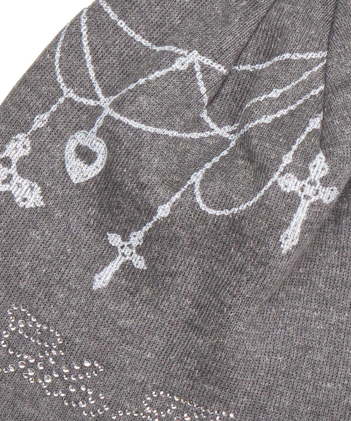 길라아카이브(GILAARCHIVE) NECKLACE SMALL LOGO BEANIE_GREY