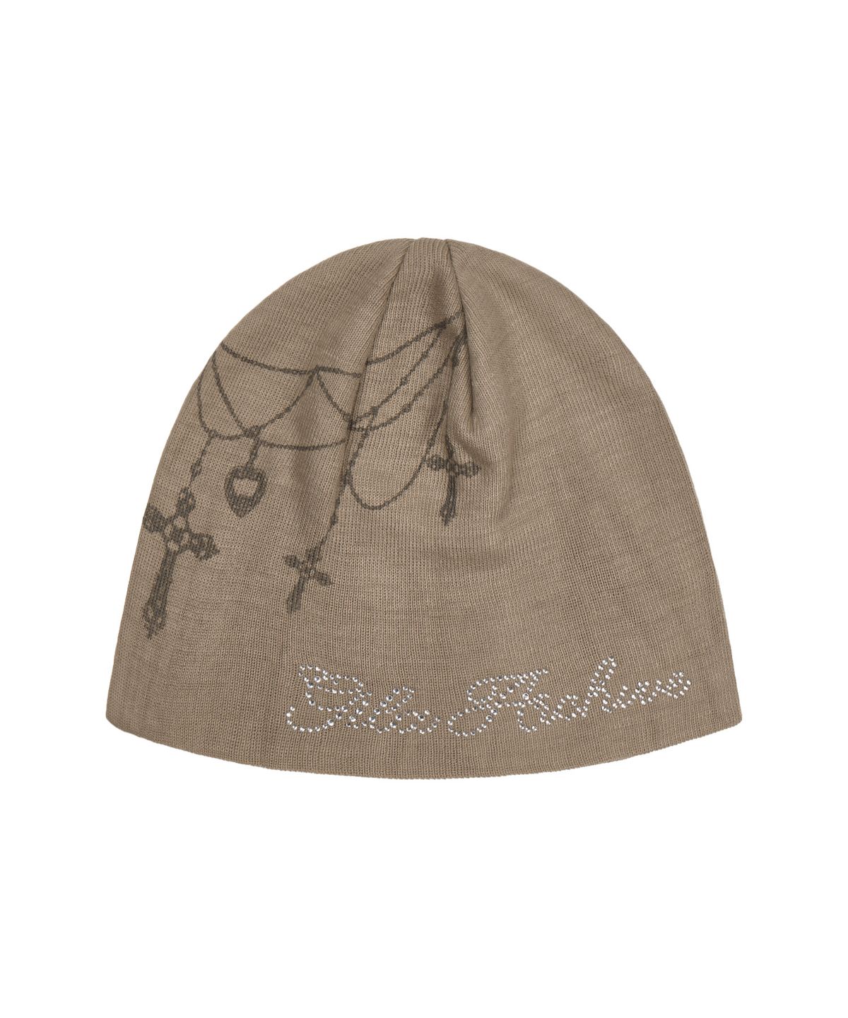 길라아카이브(GILAARCHIVE) NECKLACE SMALL LOGO BEANIE_BEIGE