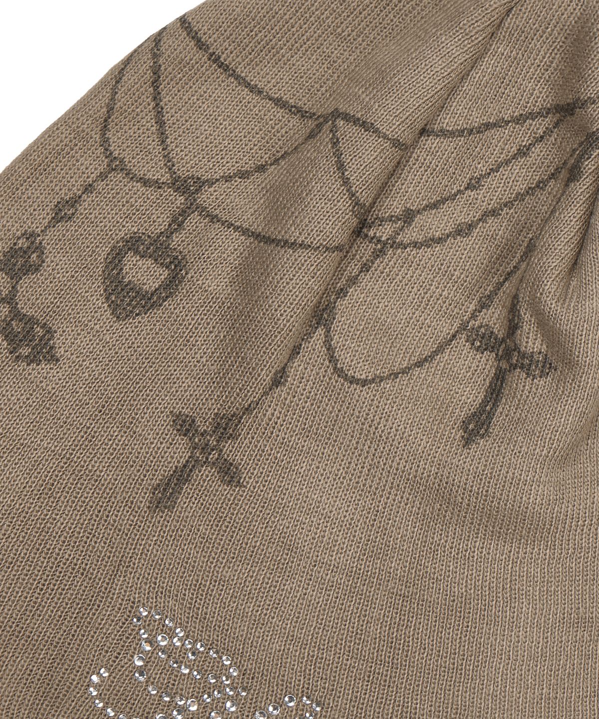 길라아카이브(GILAARCHIVE) NECKLACE SMALL LOGO BEANIE_BEIGE