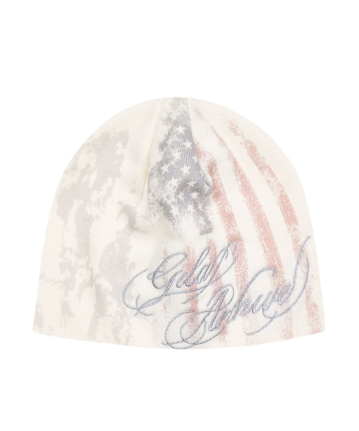 길라아카이브(GILAARCHIVE) USA LETTERING LOGO BEANIE_WHITE
