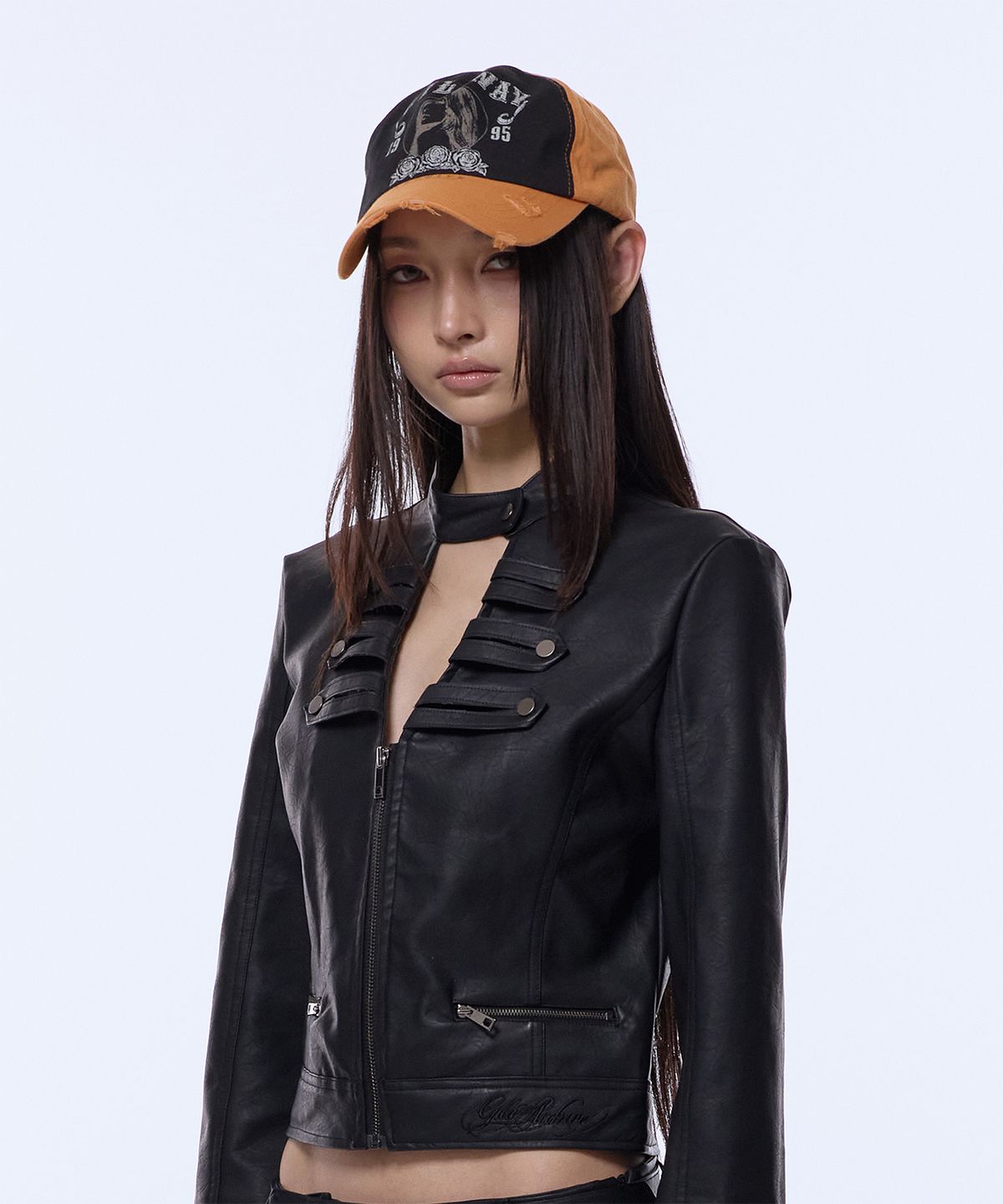 길라아카이브(GILAARCHIVE) RUNAWAY GIRL VINTAGE CAP_BLACK