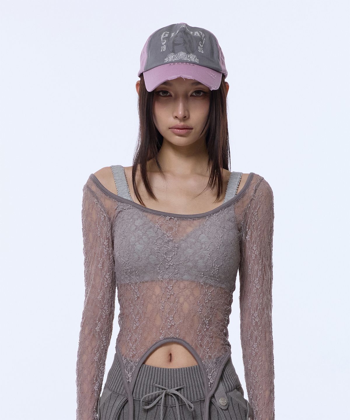 길라아카이브(GILAARCHIVE) RUNAWAY GIRL VINTAGE CAP_PINK