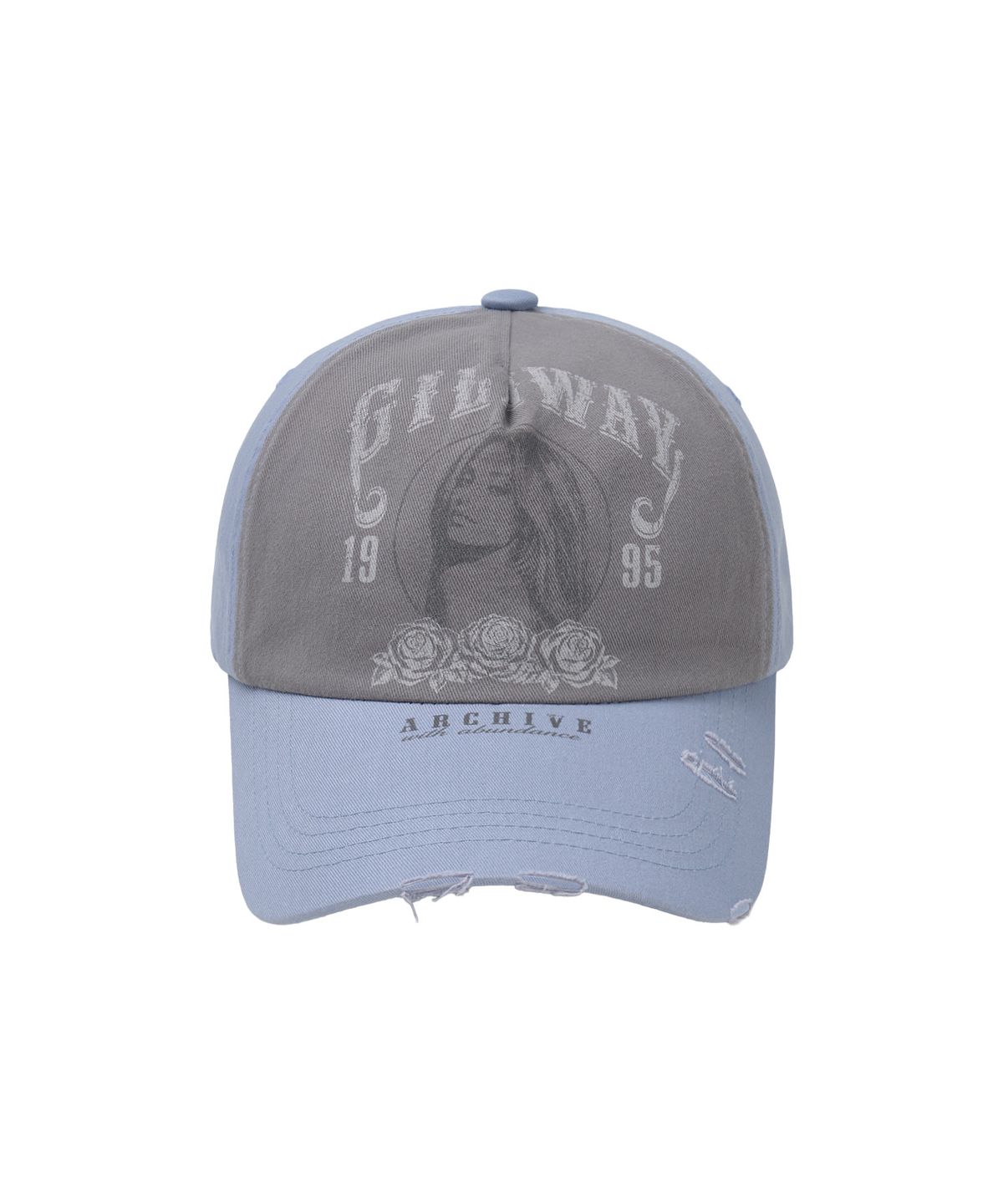 길라아카이브(GILAARCHIVE) RUNAWAY GIRL VINTAGE CAP_SKY BLUE