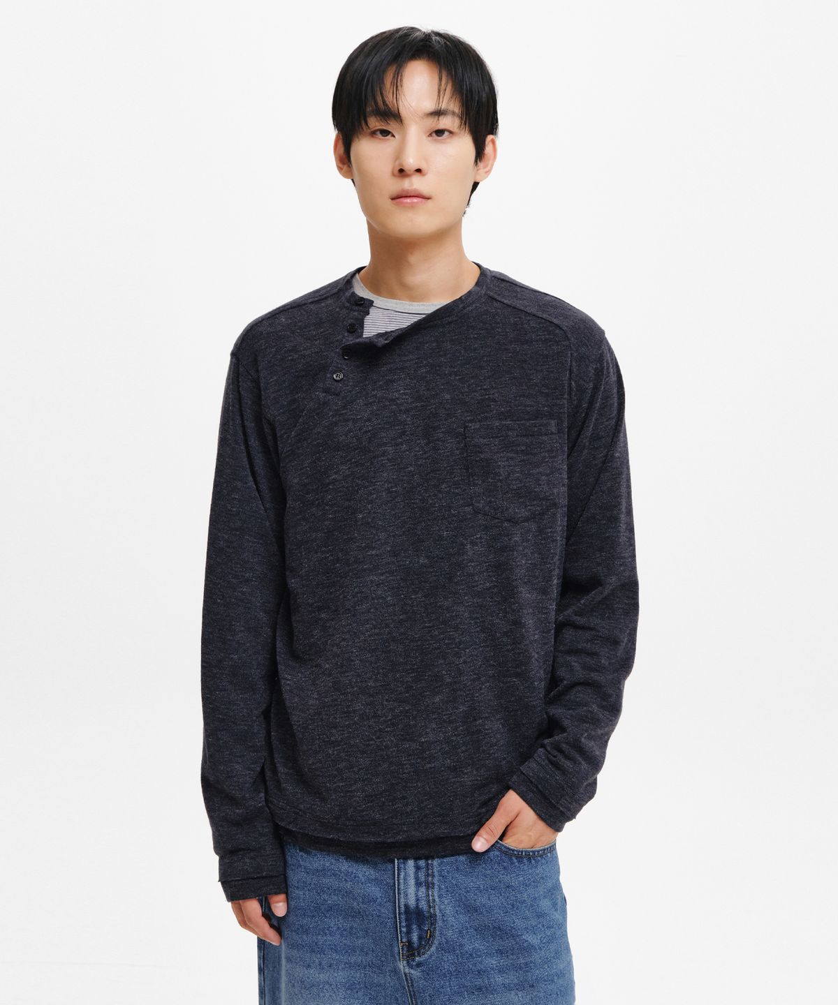 인템포무드(INTEMPOMOOD) 위캔드 니트 롱 슬리브 : 2컬러