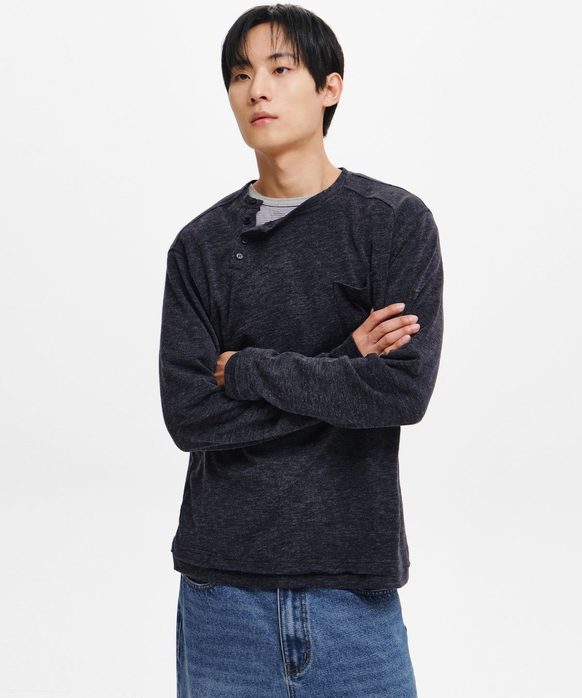 인템포무드(INTEMPOMOOD) 위캔드 니트 롱 슬리브 : 2컬러