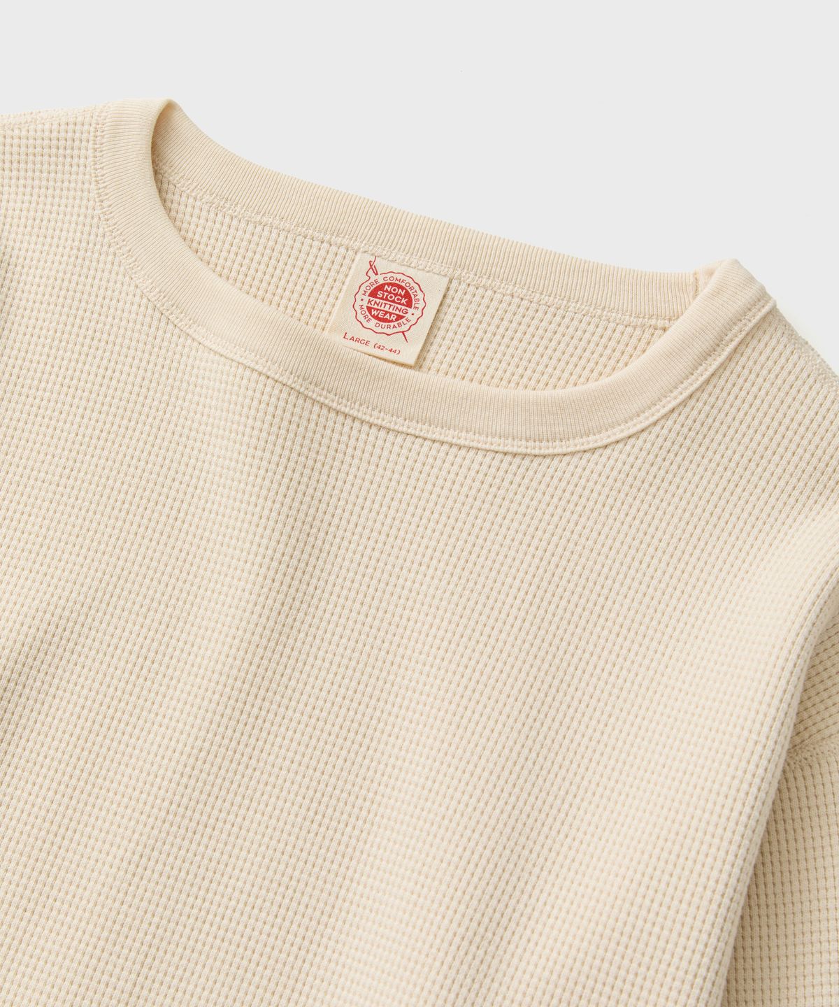 브론슨(BRONSON) Heavyweight Waffle Cotton Underwear Apricot