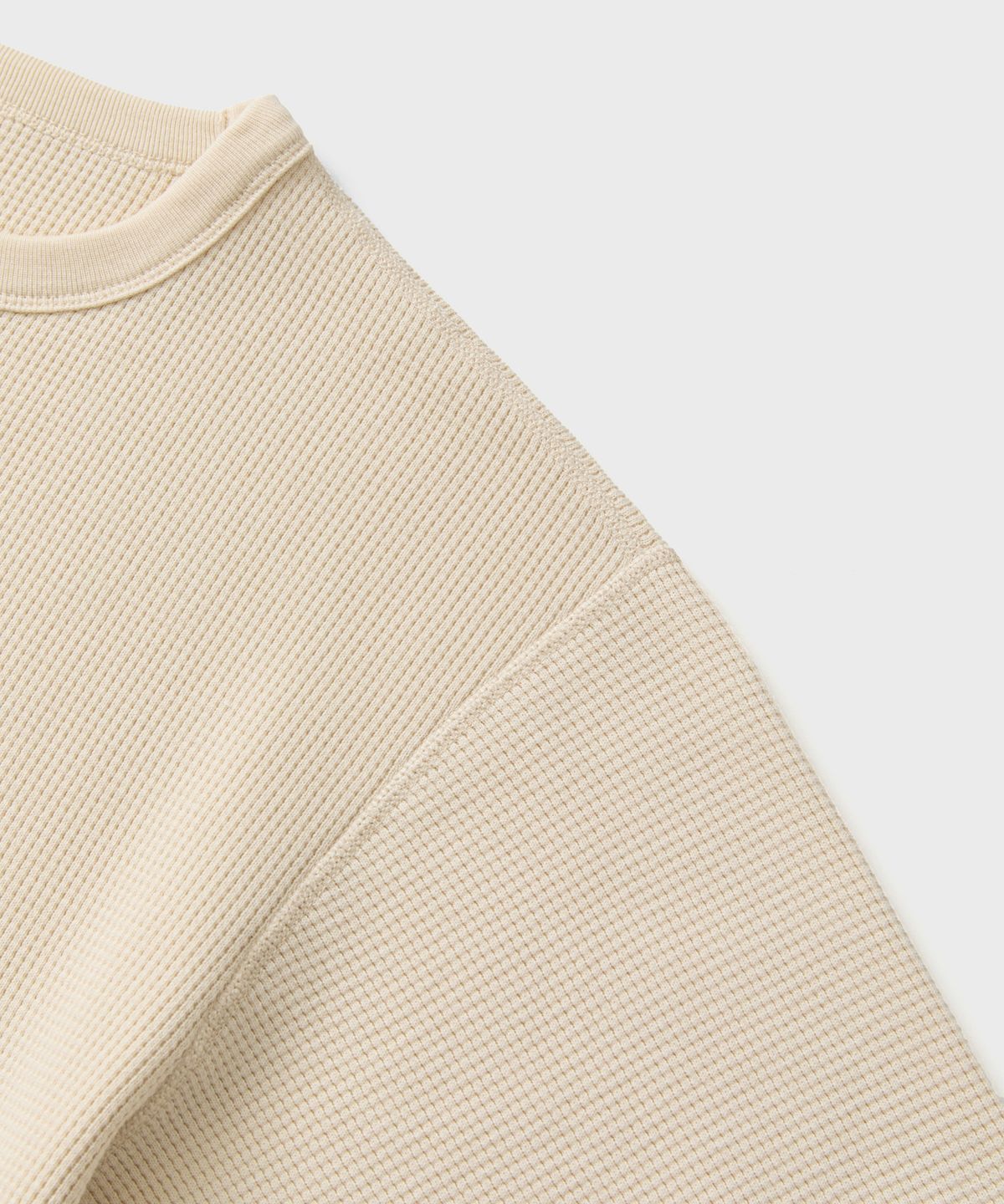 브론슨(BRONSON) Heavyweight Waffle Cotton Underwear Apricot