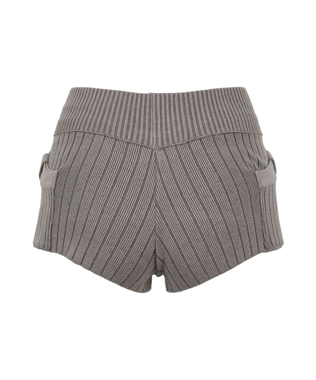 길라아카이브(GILAARCHIVE) SYMBOL STRAP POCKET KNIT SHORTS_GREY