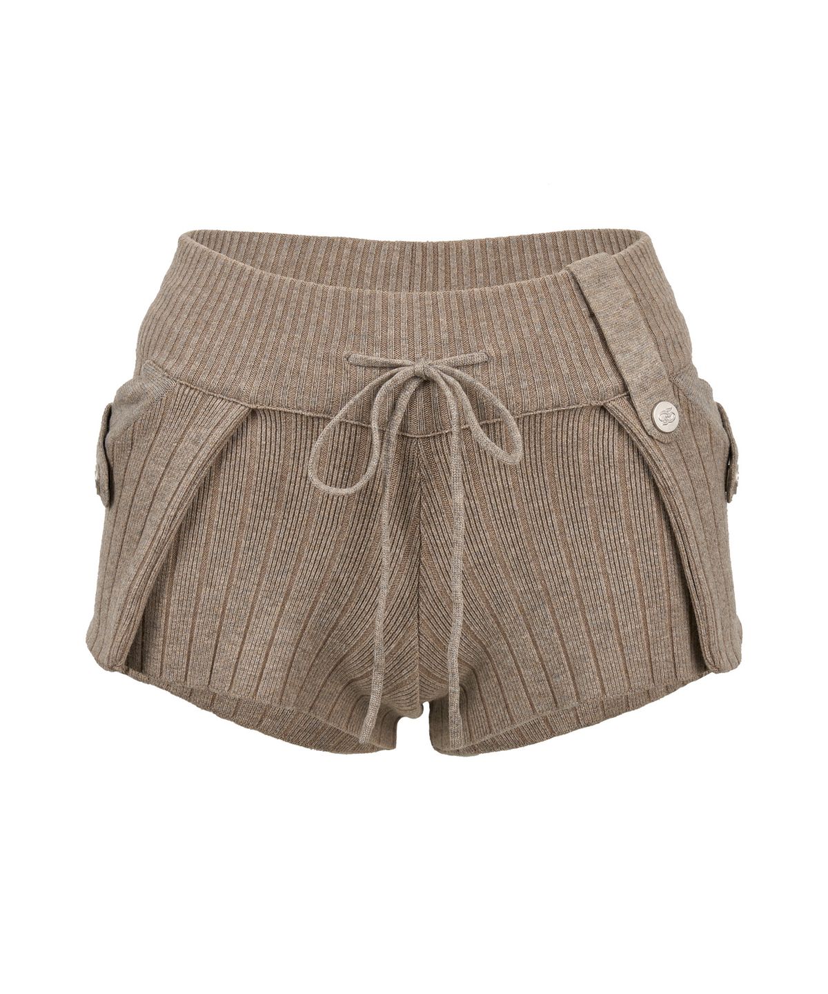 길라아카이브(GILAARCHIVE) SYMBOL STRAP POCKET KNIT SHORTS_BEIGE