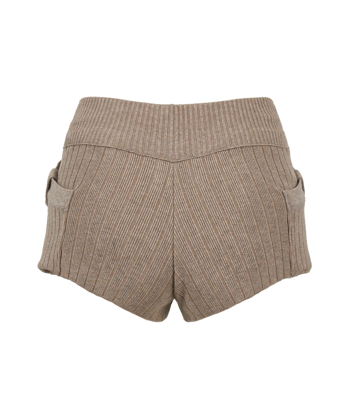 길라아카이브(GILAARCHIVE) SYMBOL STRAP POCKET KNIT SHORTS_BEIGE