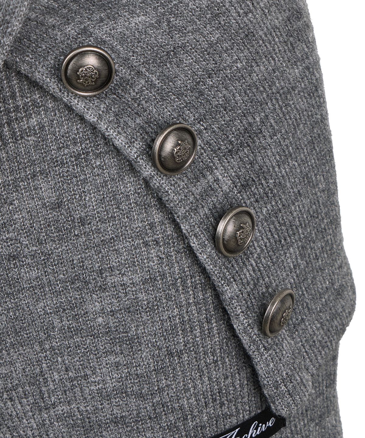 길라아카이브(GILAARCHIVE) 4-BUTTON KNIT SHORTS_GREY