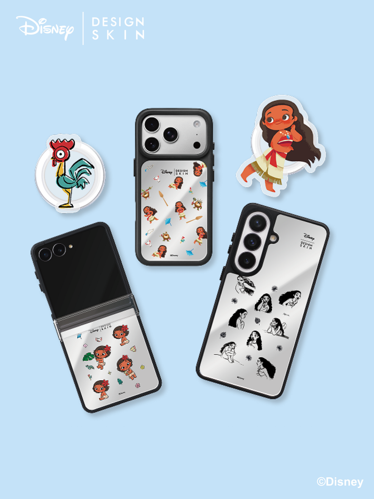 디자인스킨(DESIGNSKIN) [그래픽마켓] 맥세이프 미러 그래픽 케이스-모아나