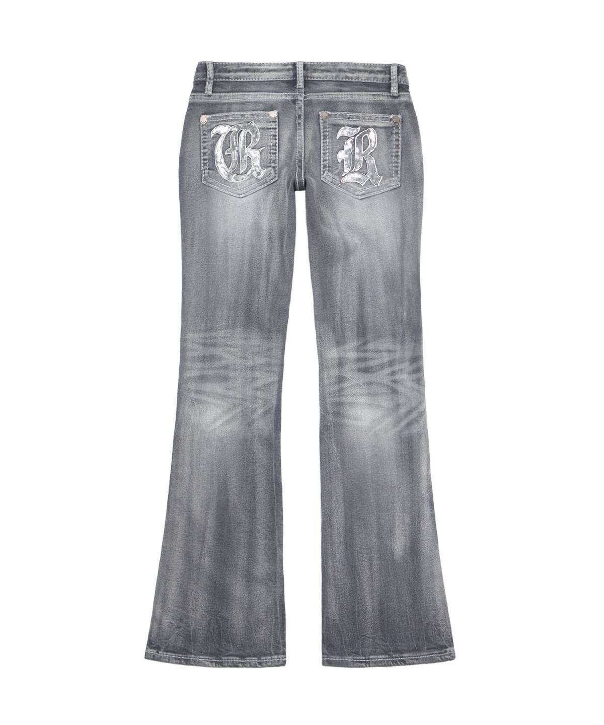 길라아카이브(GILAARCHIVE) GR-LOW RISE BOOTSCUT DENIM PANTS_GREY