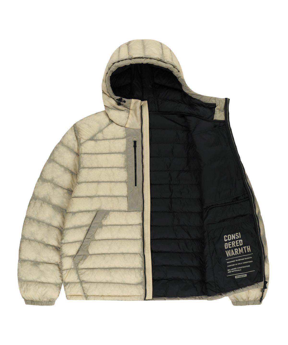 브라운브레스(BROWNBREATH) TAG SHADOW LIGHT PADDED JACKET