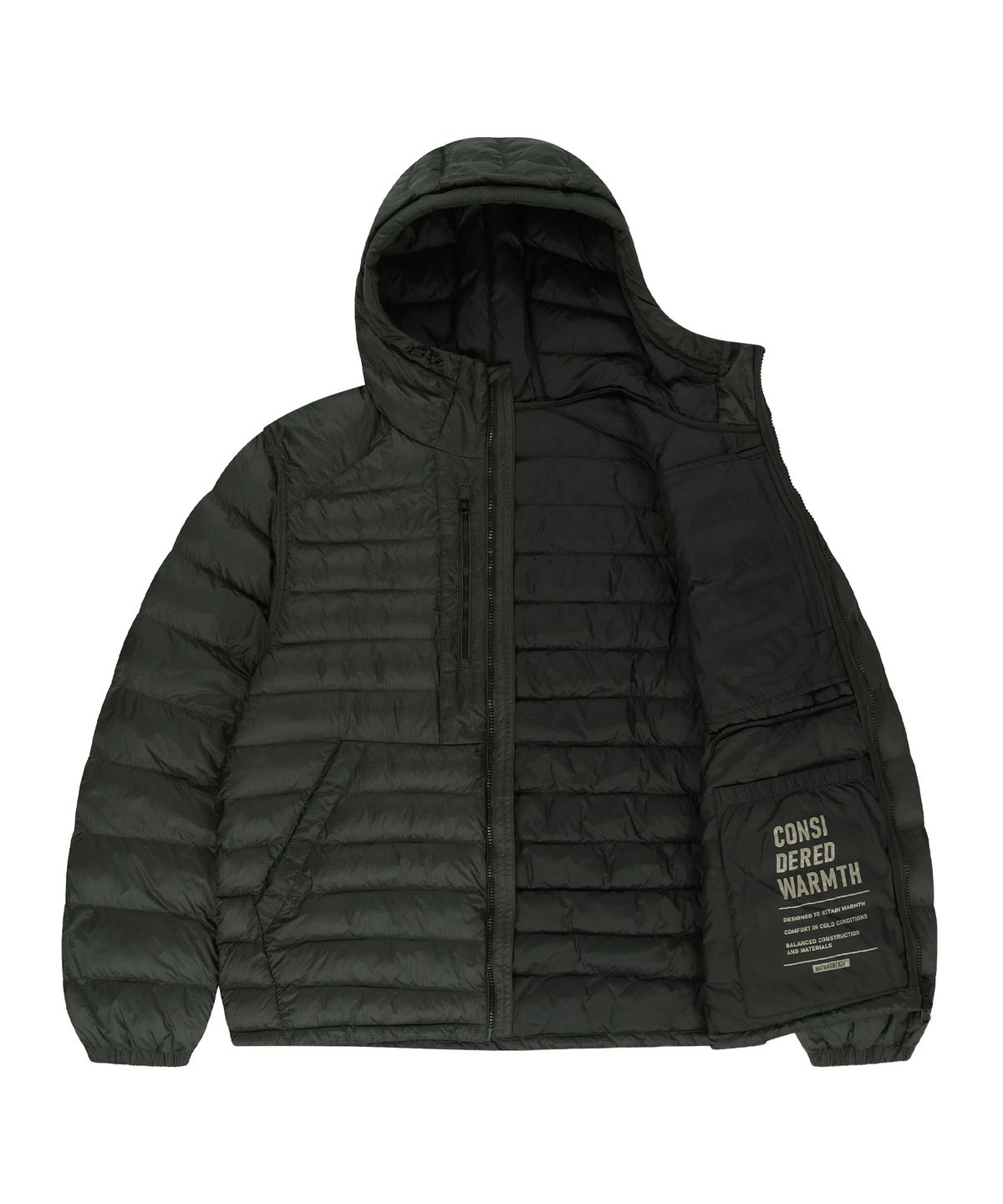 브라운브레스(BROWNBREATH) TAG SHADOW LIGHT PADDED JACKET