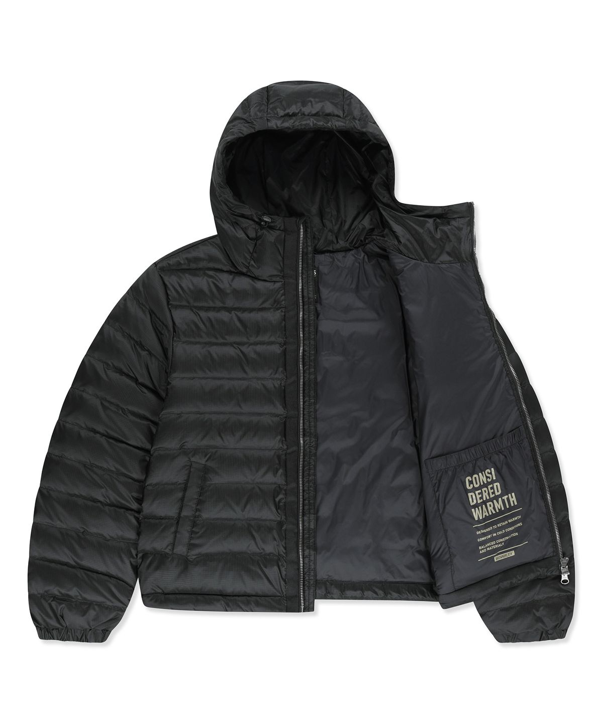 브라운브레스(BROWNBREATH) W HOODED SLIM DOWN JACKET