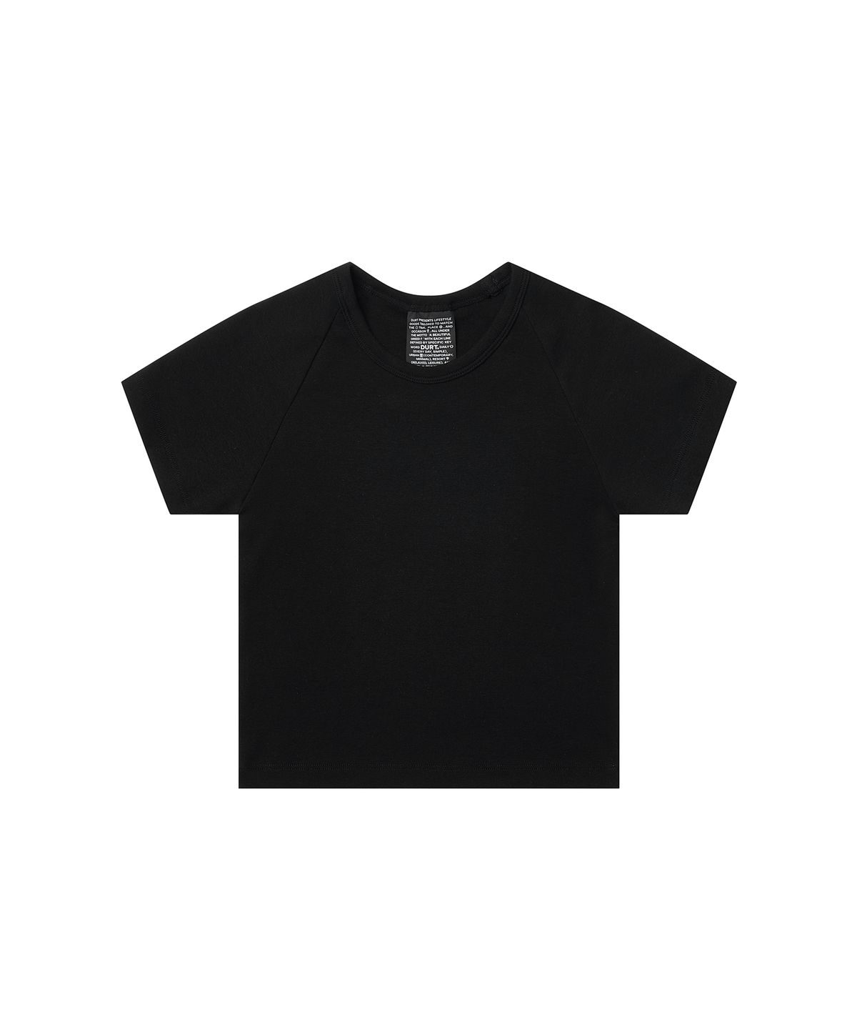 더트(DURT) DAILY BABY TEE (BLACK)