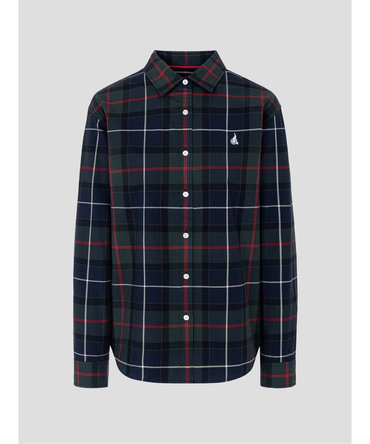 빈폴 레이디스(BEANPOLE LADIES) [Essential] 헤릿체크 릴랙스핏 셔츠  네이비 (BF6864E93R)